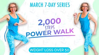 Cardio POWER WALK with BALANCE Practice WEIGHT LOSS Workout 🍃 Pahla B Fitness screenshot 4