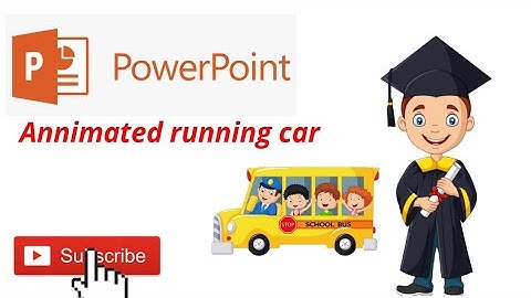 How to create animated running car using Power Point?? #Motion Effect!!!