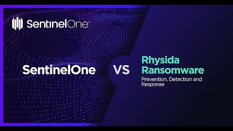 SentinelOne Demo: SentinelOne VS Rhysida Ransomware - Detection and Remediation