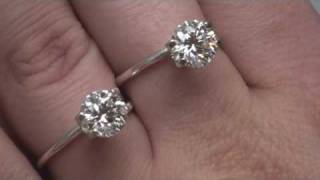 Comparing Diamond Colors Face up