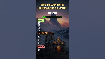 COUNTRY UNSCRAMBLE CHALLENGE 🌏✈️ | #shorts #quiz