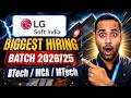 LG Biggest offcampus hiring | Batch 2026/2025 | Btech/MCA/Mtech