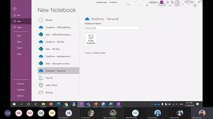 Hướng dẫn sử dụng onenote office 365