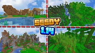 5 NAJLEPSZYCH SEEDÓW na SURVIVAL w MINECRAFT 1.14!