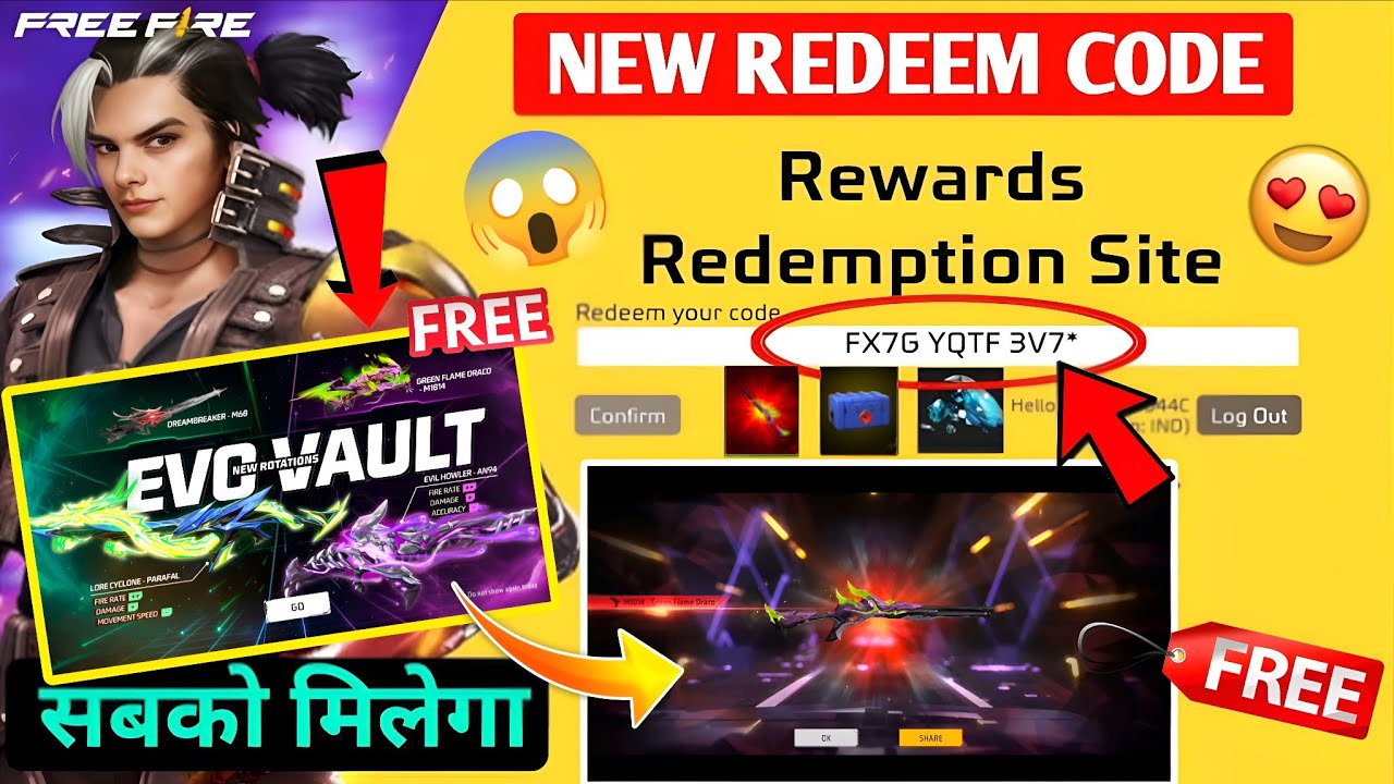 FREE FIRE REDEEM CODE TODAY 2 FEBRUARY |FF REWARDS REDEEM CODE | FF REDEEM CODE TODAY 2 FEBRUARY