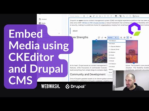 Embed Media using CKEditor and Drupal CMS
