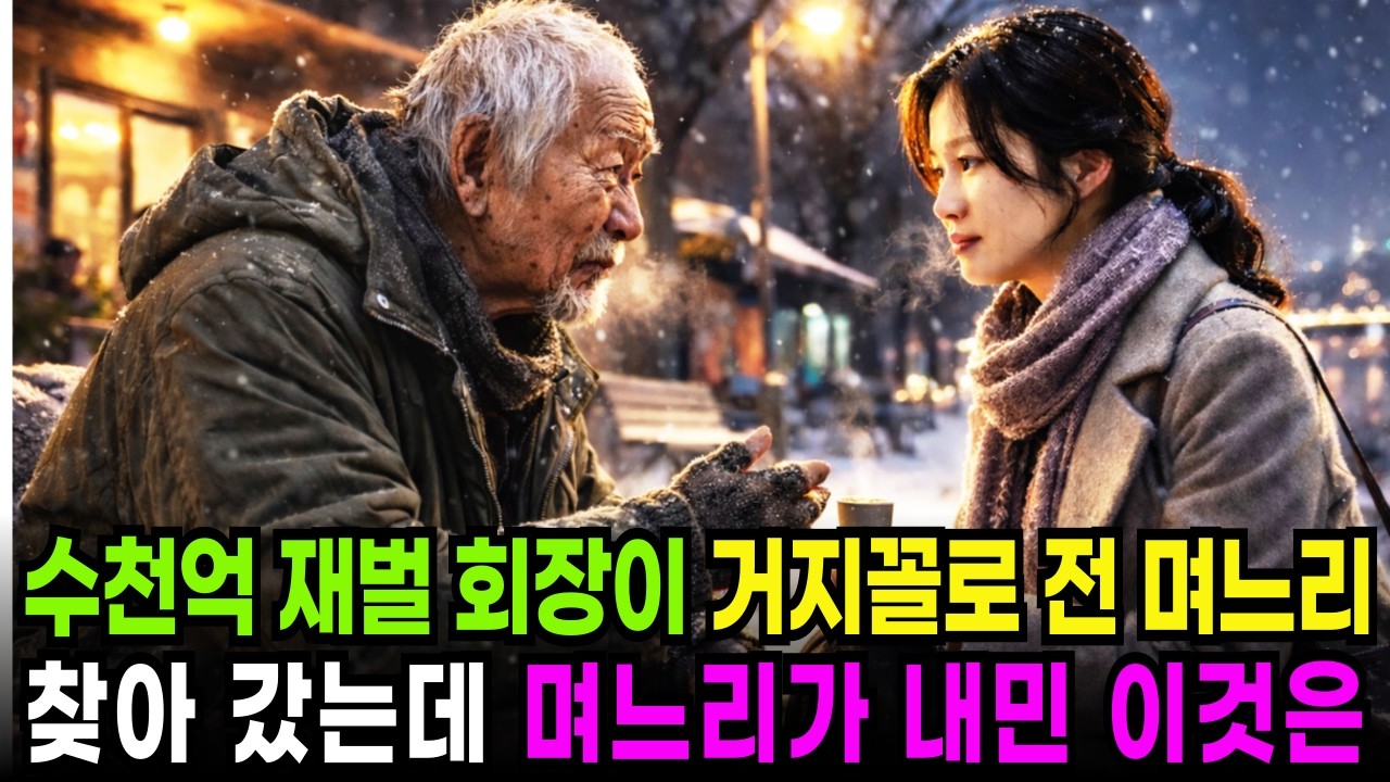 수천억 자산가 재벌회장이 거지꼴로 전 며느리를 찾아갔는데, 쫓겨났던 며느리가 건낸 '이것에 통곡하며 오열하게 되는데...|시니어사연| 감동사연| 인생사연|