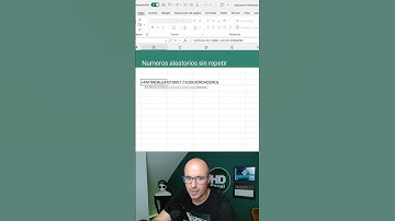 ✅ COMO GENERAR NUMEROS ALEATORIOS SIN REPETIR en #Excel