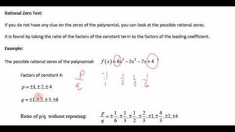 College Algebra - Section 4.4 - Video 6 - Rational Zero Theorem Part II