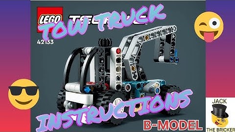 LEGO TECHNIC 42133 B-MODEL INSTRUCTIONS - TOW TRUCK W/ STEERING AND BOOM ELEVATION FUNCTION