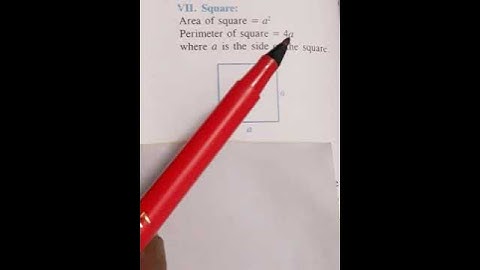 Square (area,perimeter and diagonal ) formula