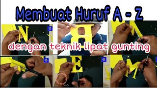 Download Lagu Making ALPHABET LETTERS (A - Z) using the scissor folding technique |#Alphabet Letters MP3