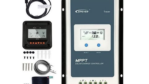EPEVER MPPT Charge Controller 20A 12v 24v Auto, Solar Panel Regulator 100V PV - Overview