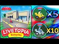 The classic how to get x10 tickets  x5 tokens badges from livetopia roblox