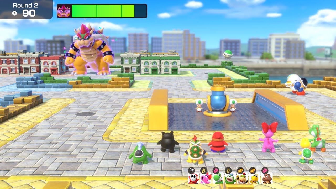 Super Mario Party Jamboree Bowser Challenges #16 Bowser Kaboom Squad Ninji