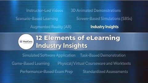 12 Elements of eLearning: Industry Insights