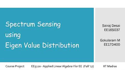 Spectrum Sensing using Eigenvalue Distribution