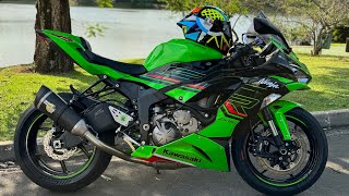 INSTALEI O NOVO ESCAPAMENTO NA ZX6R E ACESSÓRIOS =)