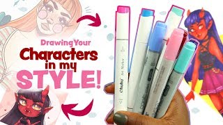 Ohuhu Brush Markers vs Copic Brush marker- Ohuhu 48 Set Alcohol Based Ink 