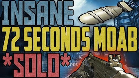 Mw3: EPIC *SOLO* 72 SECONDS MOAB! (Call of Duty: Modern Warfare 3 MOAB)