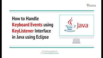 #79 How to Handle Keyboard Events using KeyListener Interface in Java using Eclipse