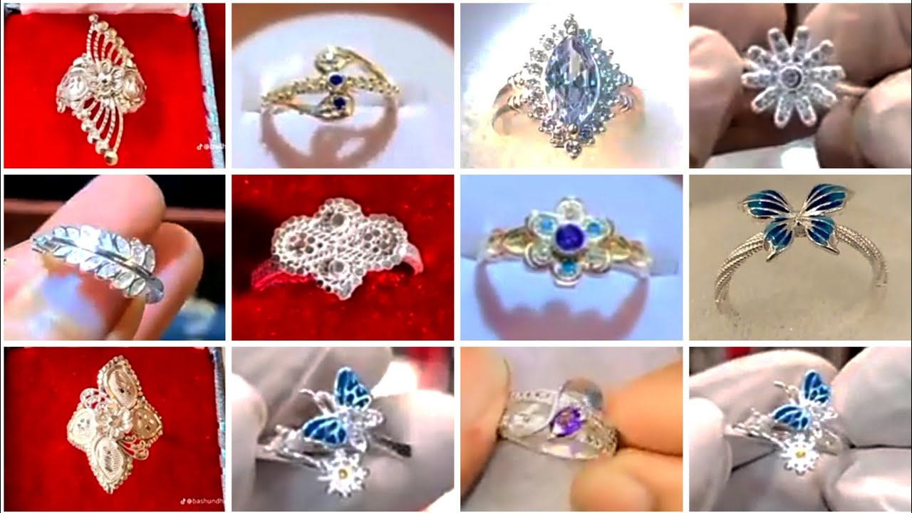 2026 ইউনিক স্টাইলিস্ট রূপার সব সময় ব্যবহার করার মত হাতের আংটি/Trendy elegant silver fingers ring#yt