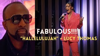 REACTION to "HALLELUJAH" By LUCY THOMAS!!!