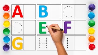 How to Write Alphabet | ABC Alphabet Song | Writing Dotted Alphabet