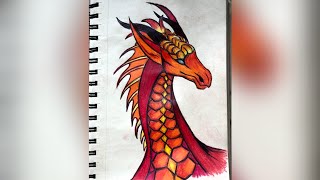 How to draw dragon using pencil colours| | Step by step pencil drawing| | Easy pencil drawing| |