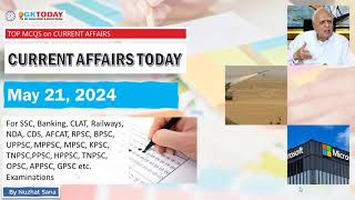 21 May 2024 Current Affairs by GK Today | GKTODAY Current Affairs - 2024 March screenshot 1