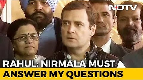 "Clear Lie": Rahul Gandhi's All-Out Attack On Nirmala Sitharaman Over HAL
