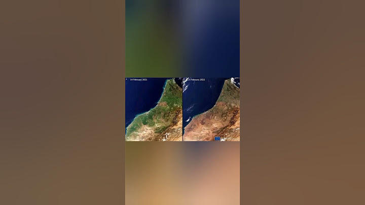صورة جوية للمغرب توضح الجفاف الذي يعيشه المغرب آخر سنة بسبب قلة التساقطات المطرية