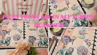 PLAN WITH ME IN MY HAPPY PLANNER. USING DOLLAR TREE STICKERS AND SCRAP BOOK PAPER. A MUST SEE!!