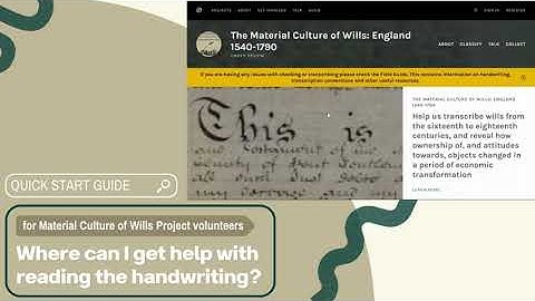 TROUBLESHOOT: Where can I get help with reading the handwriting?
