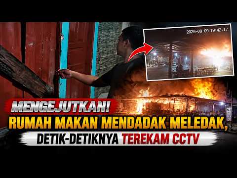 Caught on CCTV! Restaurant Suddenly Explodes, Gas Cylinder Suspected as Cause | Trijaya