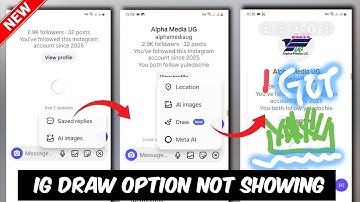 Fix Instagram Chat Draw Doodle Option Not Showing | Instagram Draw Option Not Showing in Instagram