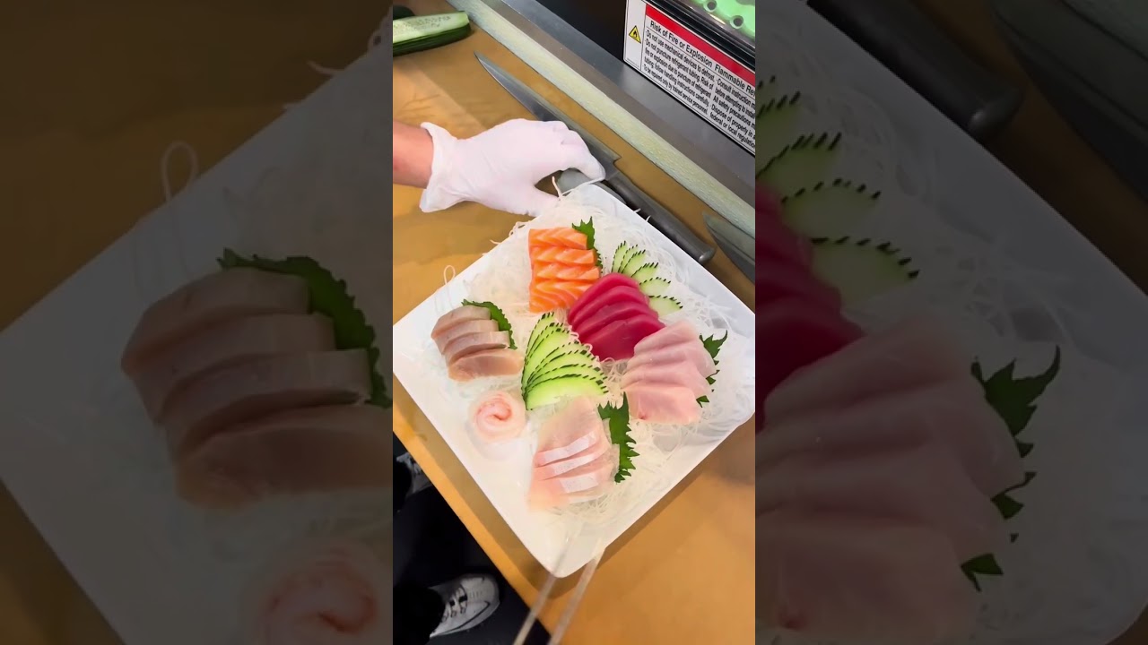 Sashimi platter ASMR 🐟 