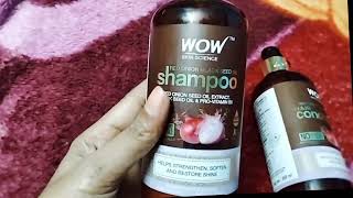 Wow ka conditioner shampoo review hair fall control nice product ?shortsvideo hairstyle trending