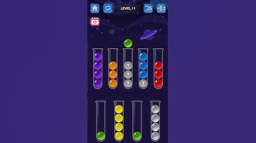 Ball Sort Puzzle - Level 11 | Mokshith Thirumala Gameplay | (iOS Android Game) #mokshith #games