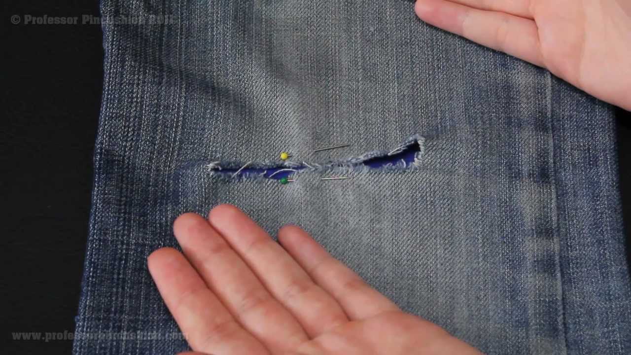 How do I patch this tear in my jeans? : r/fixit