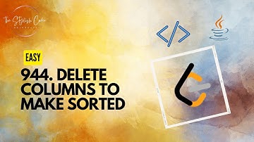 Delete Columns to Make Sorted | LeetCode 944| Easy | Problem and Code Explanation