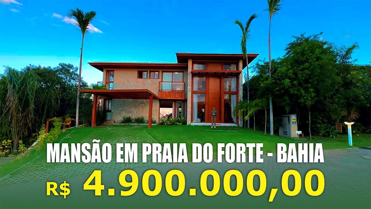 CASA DE ALTO PADRÃO EM PRAIA DO FORTE | R$ 4.900.000.00