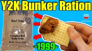 Y2K Survival Ration (1999) 'Mil-Spec' MRE Taste Test 🍲 Beef Stew Civilian Meal Ready To Eat Review by Readiness Rations 3,015 views 1 month ago 10 minutes, 43 seconds