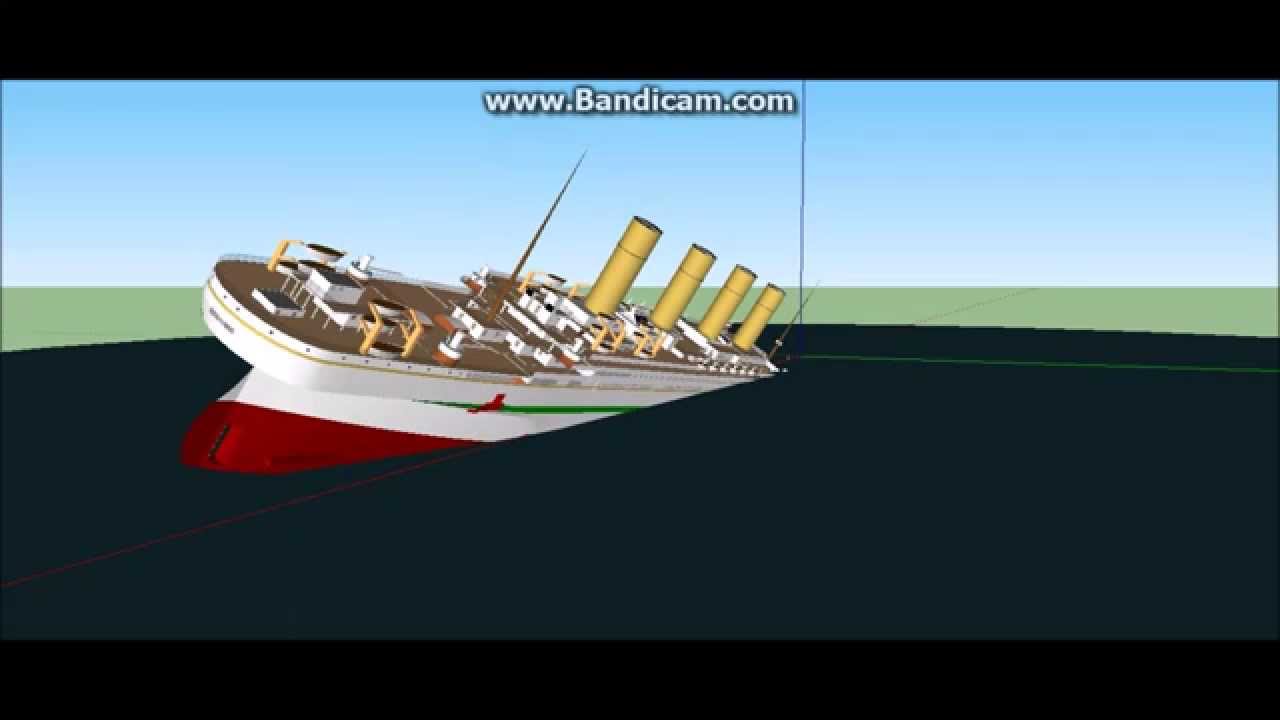 Sinking Ships In Google Sketchup 8 By Kevin Wright - roblox britannic sleeping sun move