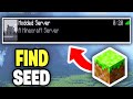 How To Get Seed Of Minecraft Server Tutorial How To Get Seed Of Minecraft Server Tutorial