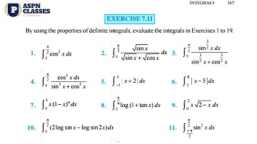 Exercise 7.11 class 12 maths || Integrals  ex 7.11 solutions