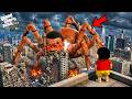 Franklin Turns Into a Mutant Spider Monster to Save Shinchan in GTA 5!