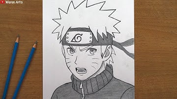 How to Draw Naruto Uzumaki | Easy Anime Drawing Tutorial Step-by-Step