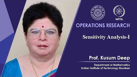 Sensitivity Analysis-I