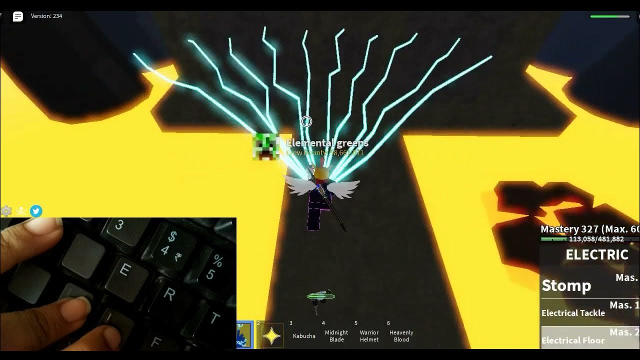 how i use keyboard in blox fruits (Keyboard cam) YouTube